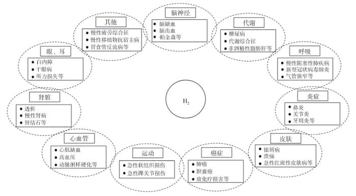 氢分子应用于疾病治疗的临床研究进展