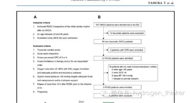 氢临床：氢气对心脏骤停脑损伤改善的可行性