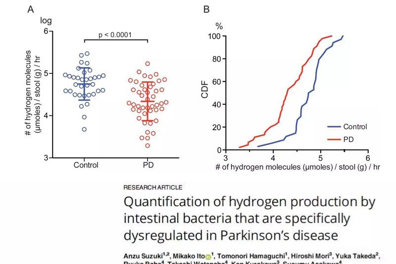 帕金森病最新治疗:肠道菌群产生氢气的能力